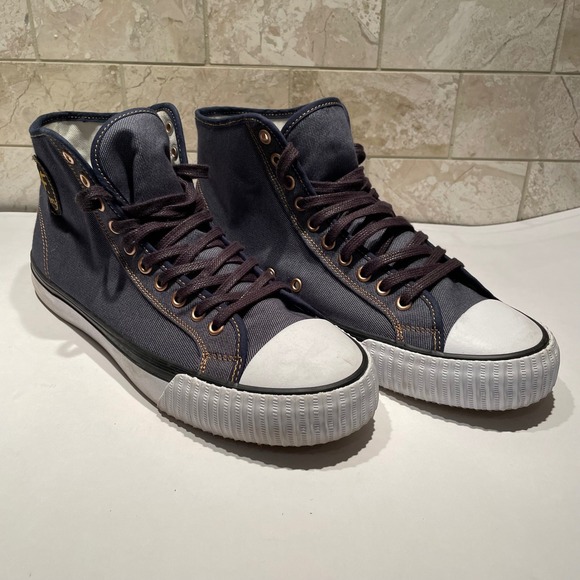 PF Flyers Other - PF Flyers Center Hi Navy Blue Twill High Top Sneakers Mens 12 C24HW1DB